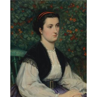 James-Jacques-Joseph Tissot - French Portrait Of A Lady