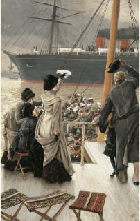 James Jacques Joseph Tissot - \'Good bye\' - On the Mersey