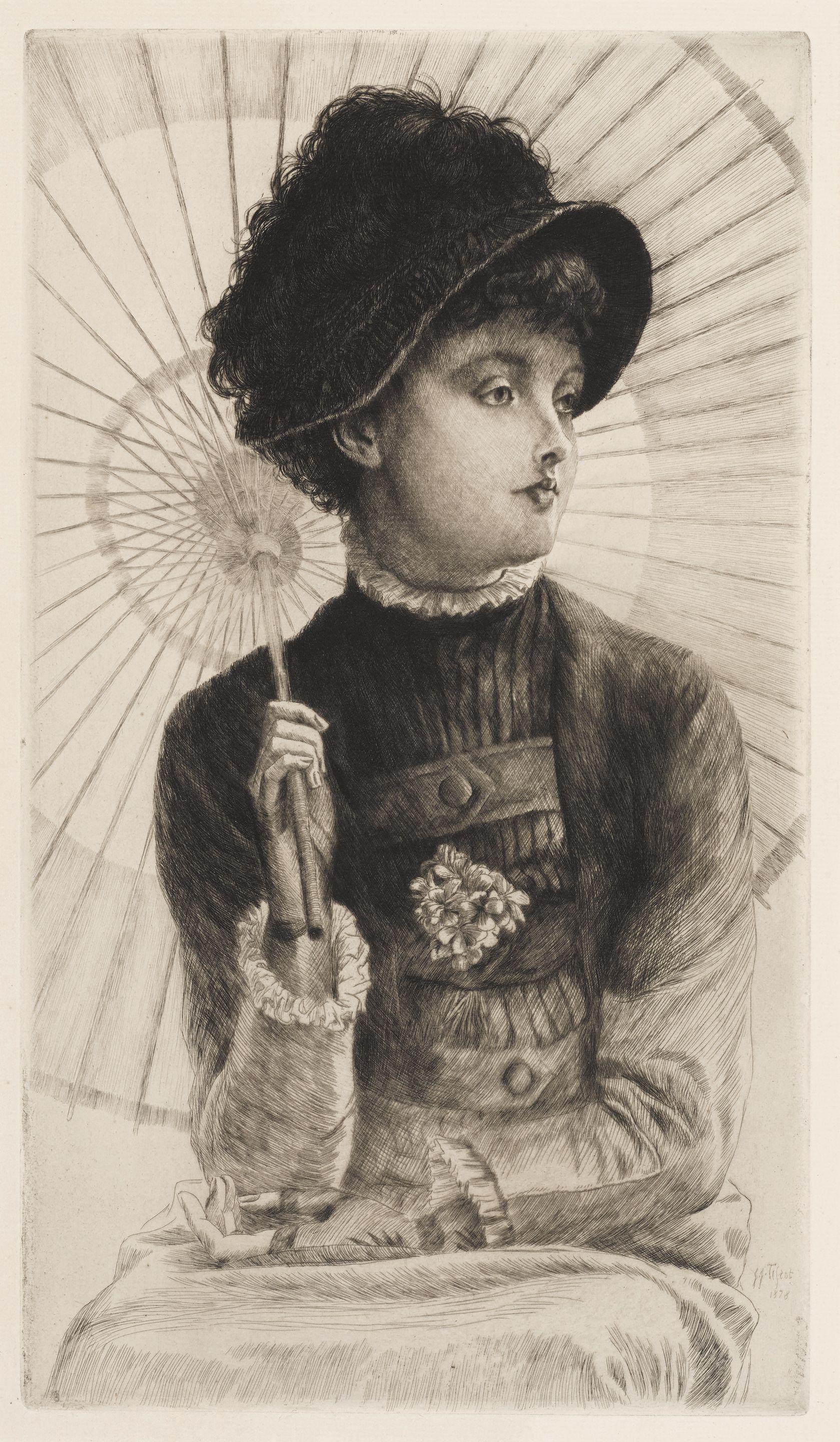 James Jacques Joseph Tissot - La dormeuse; L\'été 2