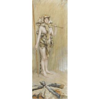 James-Jacques-Joseph Tissot - La Femme Préhistorique