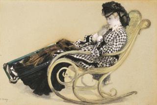 James Jacques Joseph Tissot - Study for \'The Last Evening\'