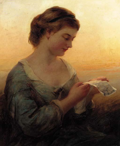 James John Hill, R.B.A. - The Love-Letter
