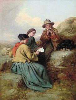 James John Hill, R.B.A. - The music lesson
