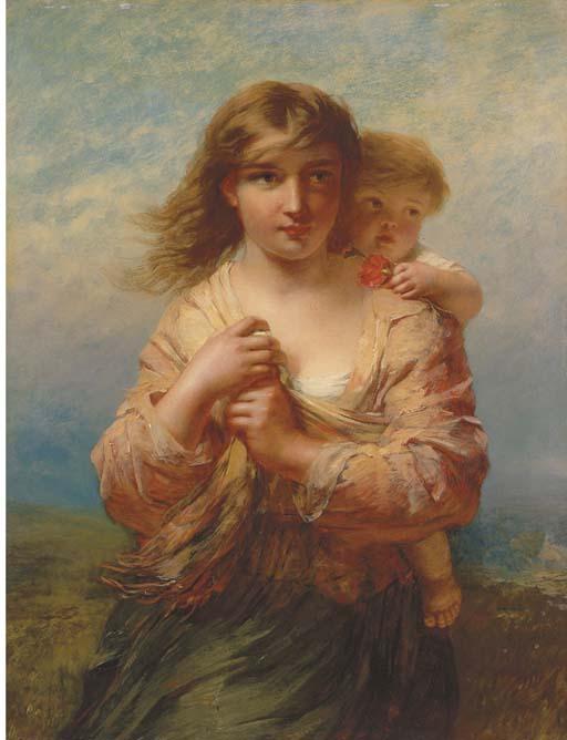 James John Hill - Mother and Child