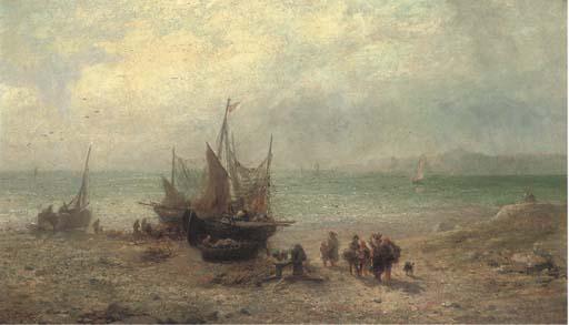 James John Hill - Unloading the day\'s catch