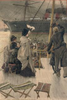 James Joseph Tissot - Goodbye, on the Mersey
