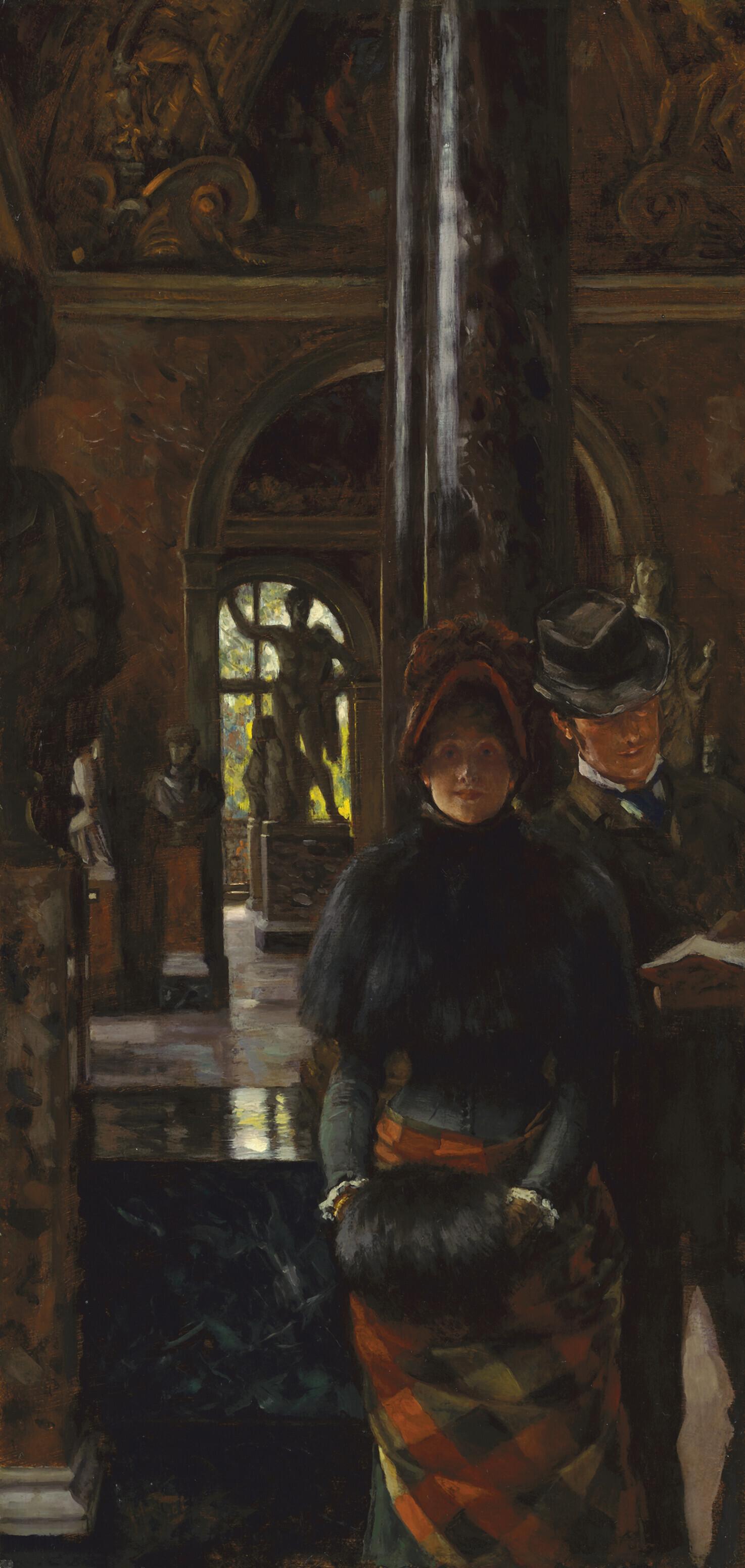 James Joseph Tissot - Visiteurs étrangers au Louvre