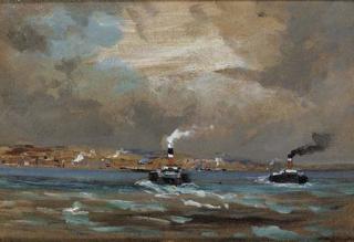 James Kay, R.S.A., R.S.W. - Greenock from Craigendoran