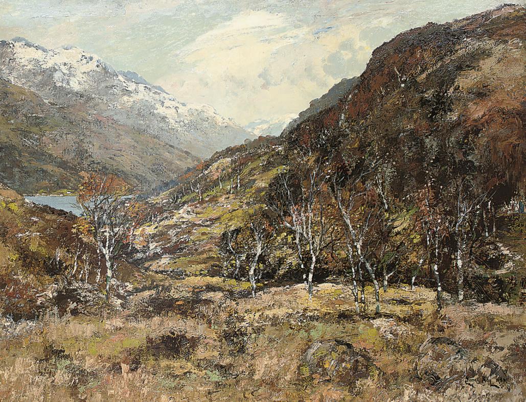 James Kay, R.S.A, R.S.W. - Silver Birches In Winter
