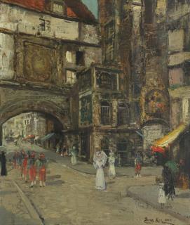 James Kay RSA RSW - La Grosse Horloge, Rouen