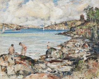 James Kay, RSA RSW - Summer Day on the Clyde