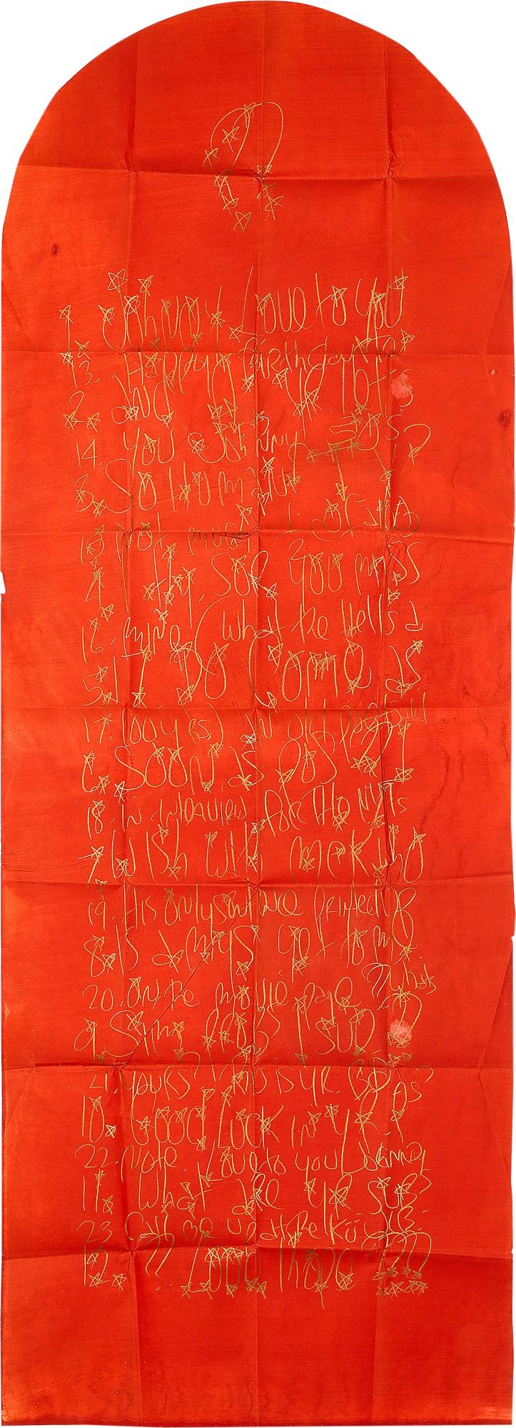 James Lee Byars - Penis Letter To Jon Thompson