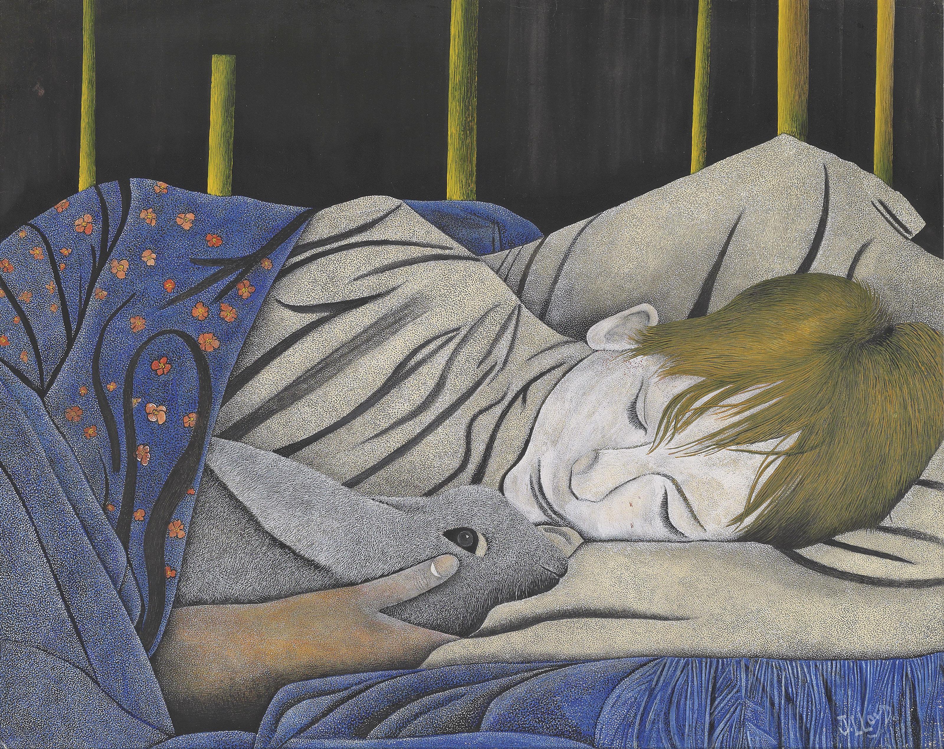 James Lloyd - Boy with Pet Rabbit