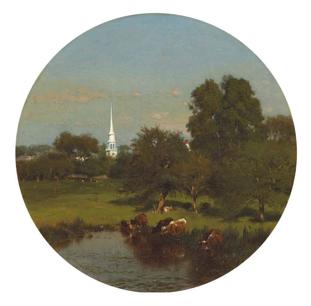 James MacDougal Hart - Pastoral Landscape
