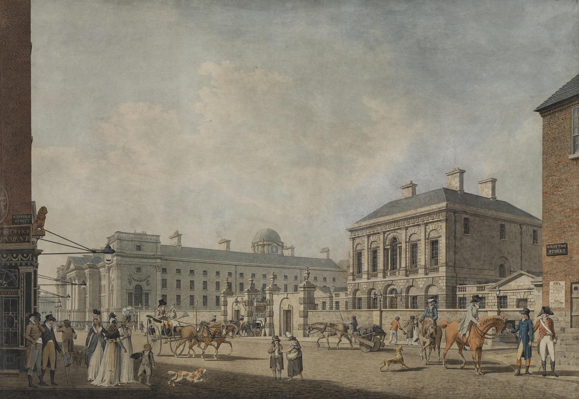 James Malton - View Of The Provost\'S House And Trinity College, Dublin