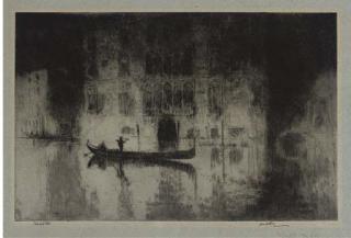 James McBey - Venetian Night (C. 80)