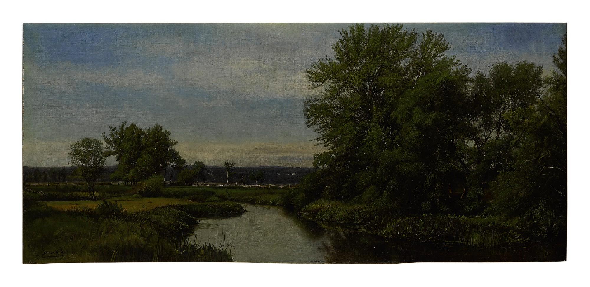 James Mcdougal Hart - A Stream Through The Pasture