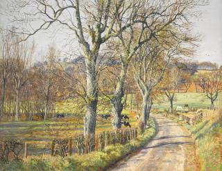 James Mcintosh Patrick, R.S.A., R.O.I., A.R.E., L.L.D. - Springtime In Perthshire