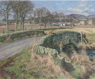 James Mcintosh Patrick, R.S.A. - Bridge on the Dighty, near Birkhill, Angus