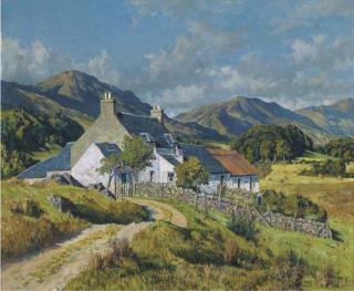 James Mcintosh Patrick, R.S.A. - Croft near Shuin Ferry, Loch Linnhe, Argyllshire