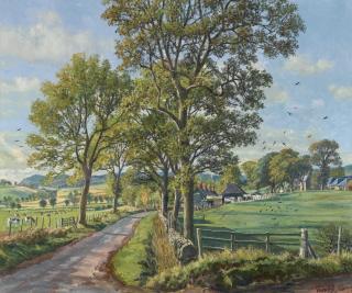 James Mcintosh Patrick, R.S.A. - Pitermo Farm Near Lundie Angus