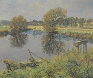James Mcintosh Patrick, R.S.A. - The Mill Stream, Benvie, Angus