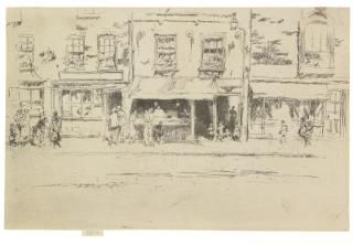 James Mcneill Whistler - The Fish-Shop, Busy Chelsea (K. 264; G. 267)