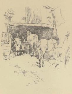 James McNeill Whistler - The Smith\'s Yard (Spink, Stratis & Tedeschi 124)