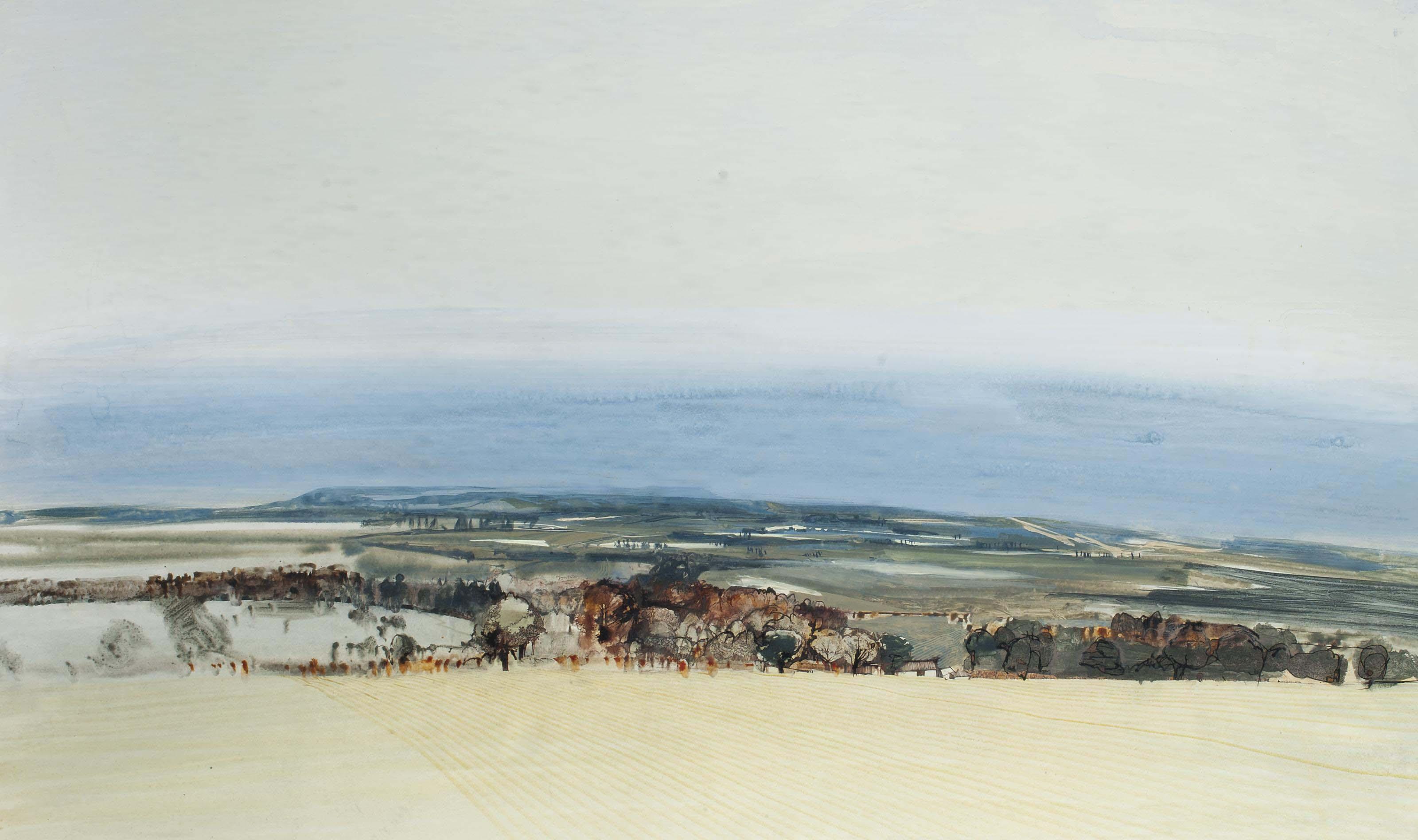 James Morrison, R.S.A., R.S.W. - Mist at Stracathro