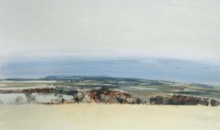 James Morrison, R.S.A., R.S.W. - Mist at Stracathro