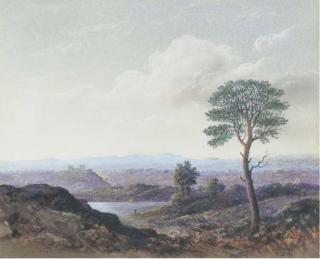 James Nasmyth - A Loch Bathed In The Evening Light