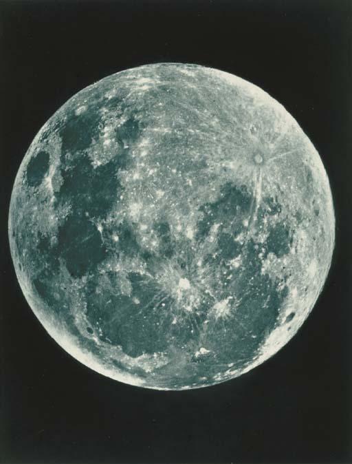 James Nasmyth - Full Moon Exhibiting Bright Streaks Radiating from Tycho and Tycho and Its Surroundings, 1874