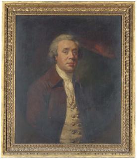 James Northcote, R.A. - Portrait of Richard Baylay of Stoke Damerall Near Plymouth, Half-Length, In A Brown Coat And White Stock And Vest, Feigned Oval