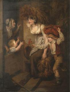 James Northcote, R.A. - The return of the gleaners