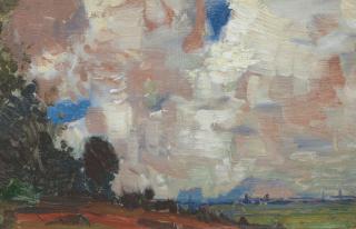 James Paterson PRSW RSA RWS - Edinburgh from Corstorphine Hill