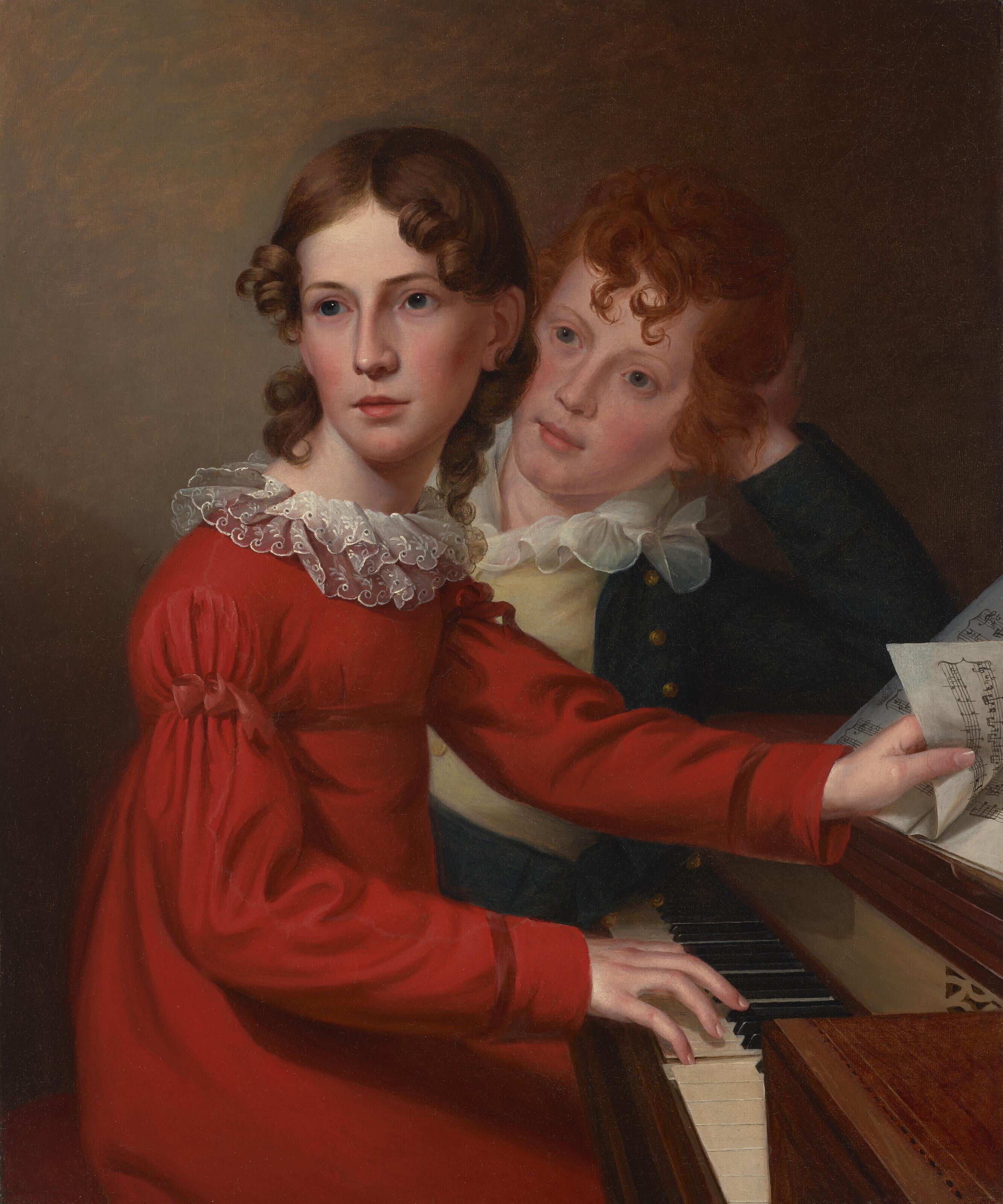 James Peale - Mary Jane Simes and her Brother Edgar C. Simes