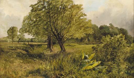 James Peel, R.B.A. - Across the fields