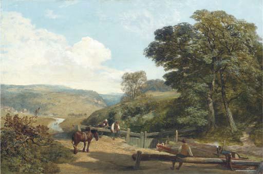 James Peel, R.B.A. - Canal View, Tormorden Vale