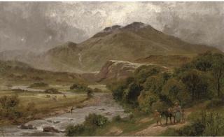 James Peel, R.B.A. - On The Glaslyn, Wales