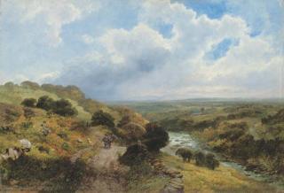 James Peel, R.B.A. - On the Tweed near Norham