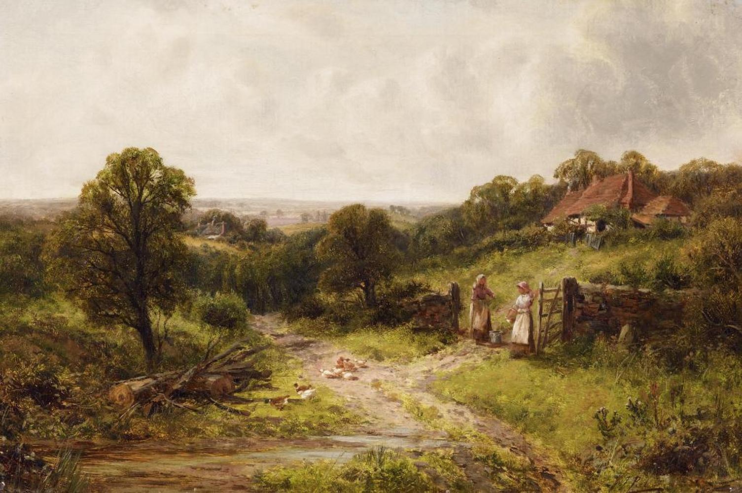 James Peel - Vor einem englischen Cottage