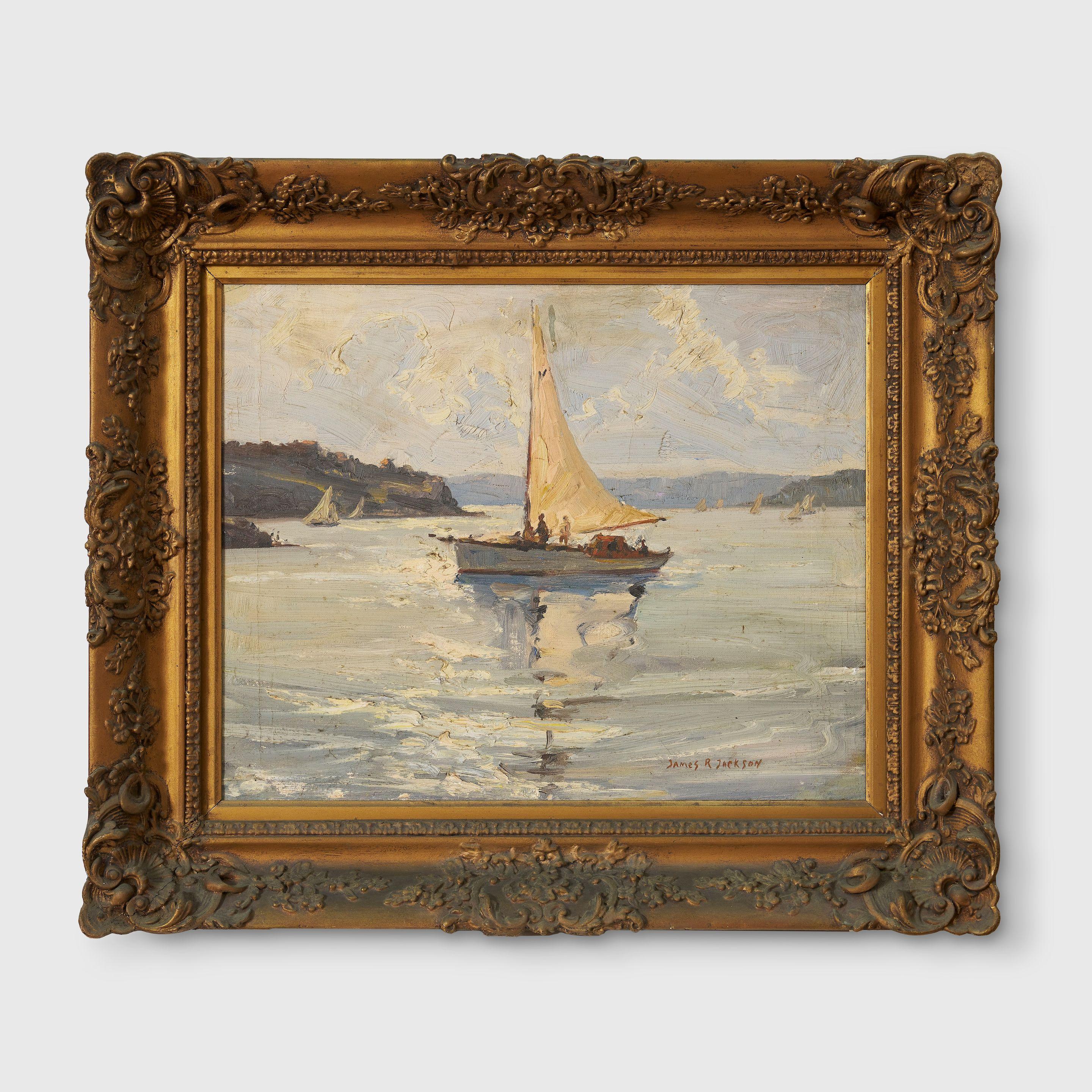 James R Jackson - Becalmed, Sydney Harbour