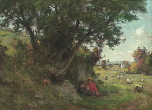 James Riddel, A.R.S.A., R.S.W., S.S.A. - A Summer\'S Day