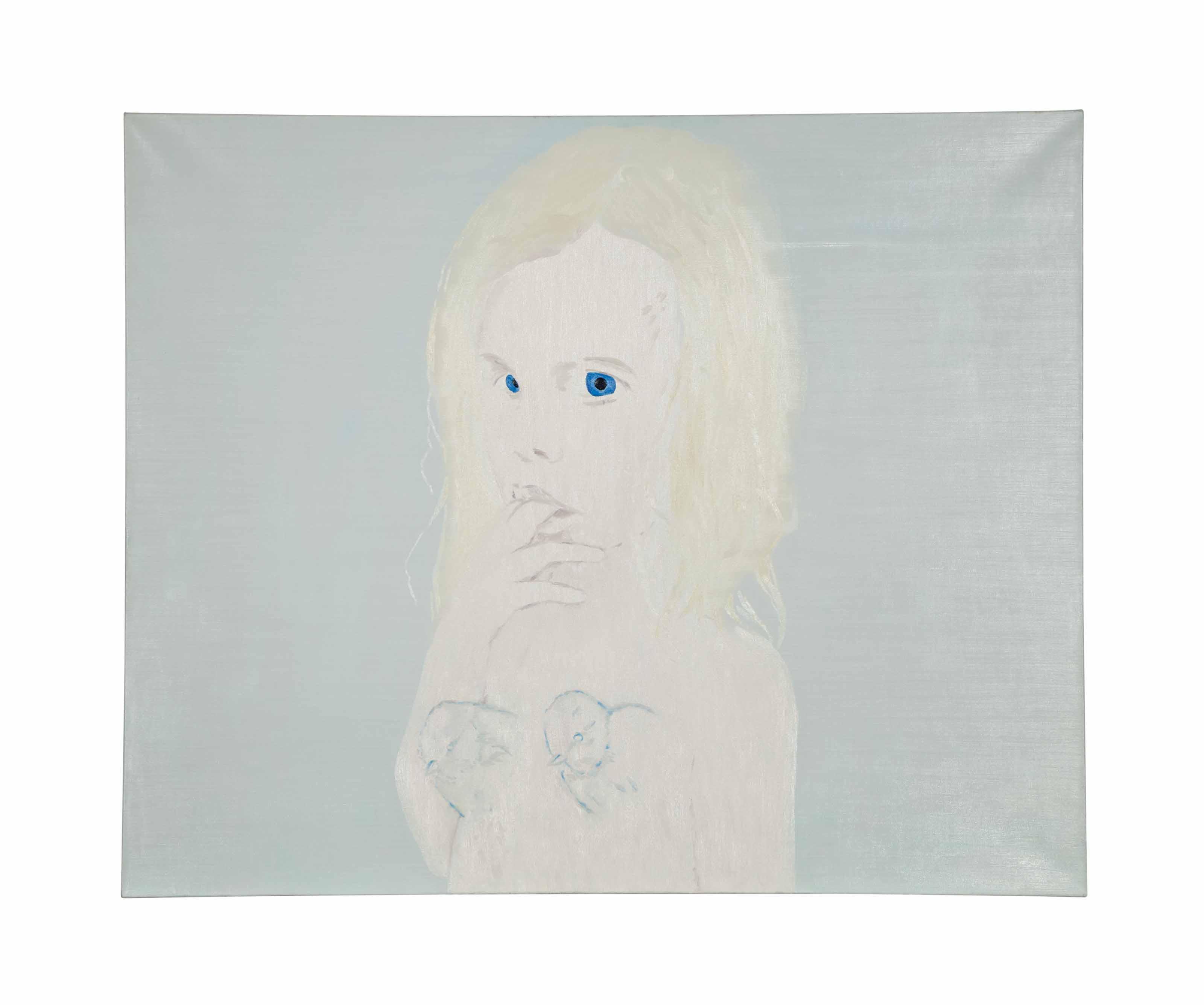 James Rielly - Girl with blue tits