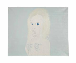 James Rielly - Girl with blue tits