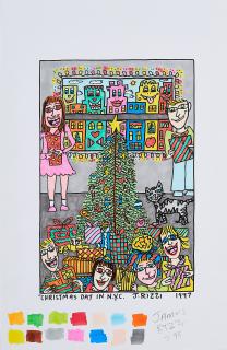 James Rizzi - Christmas Day in N.Y.C.
