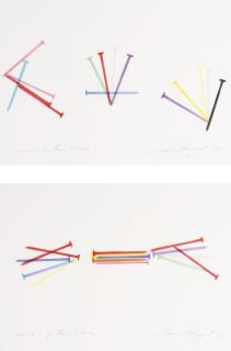 James Rosenquist - Drawing #30 For Time Flowers; Drawing #31 For Time Flowers [Two Works]