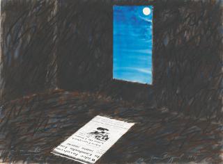 James Rosenquist - Moonbeam Mistaken For A Newspaper For Archie Moen