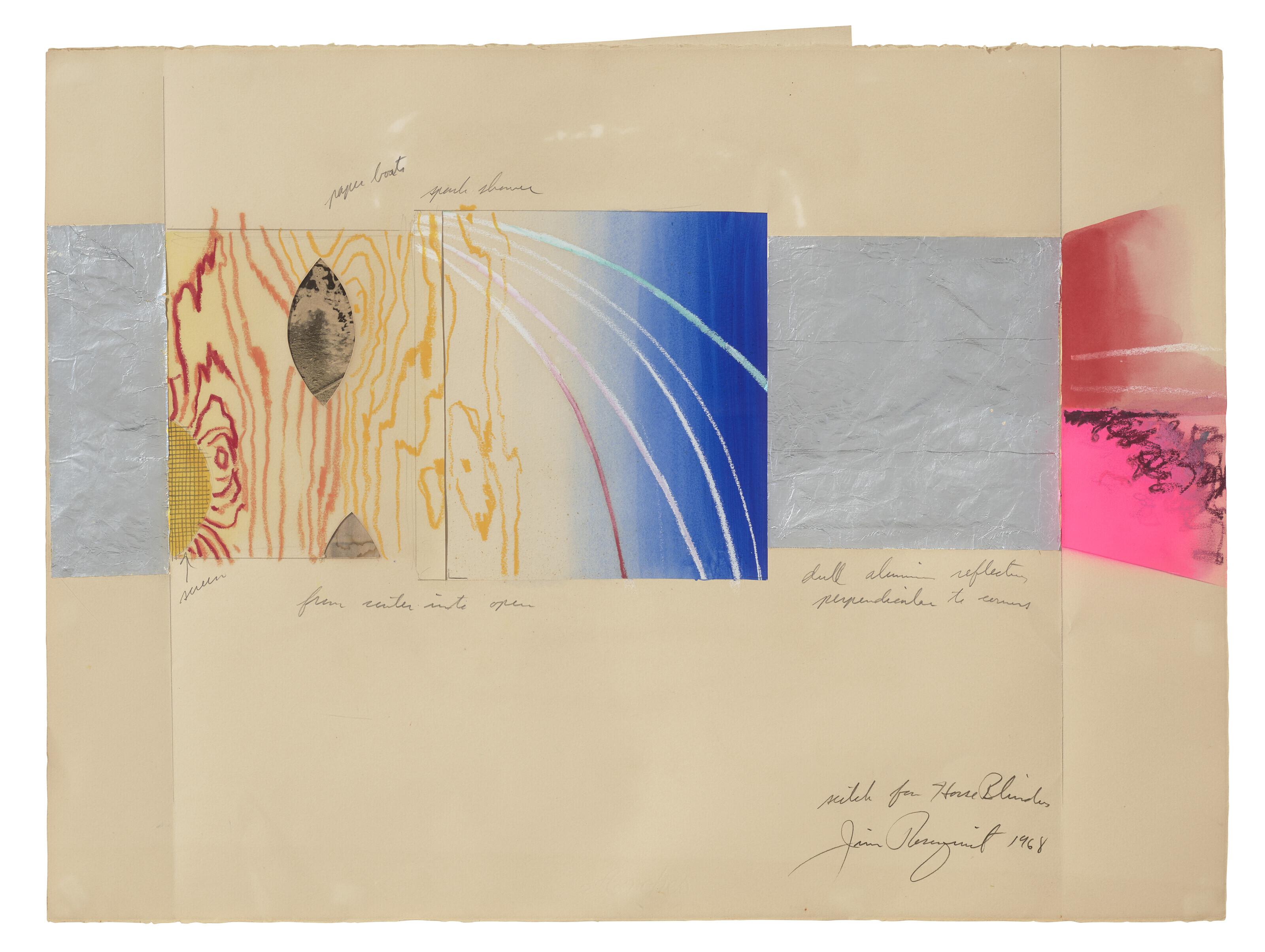 James Rosenquist - Sketch for Horse Blinders