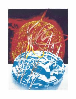 James Rosenquist - Sun Sets on the Time Zone, from Welcome to the Water Planet